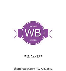 WB Initial logo template vector