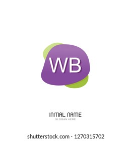 WB Initial logo template vector