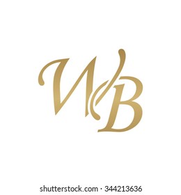 WB initial monogram logo