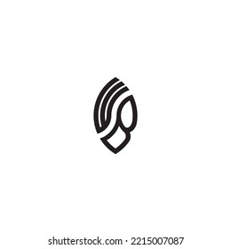 WB leaf concept in high quality professional design that will print well across any print media