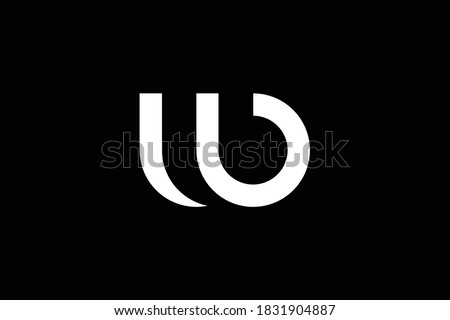 WB letter logo design on luxury background. BW monogram initials letter logo concept. WB icon design. BW elegant and Professional letter icon design on black background. W B BW WB