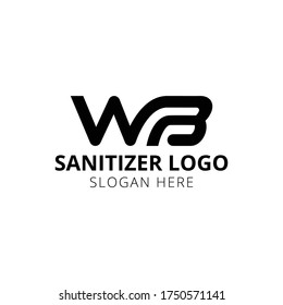 WB Letter Logo Design Template Vector