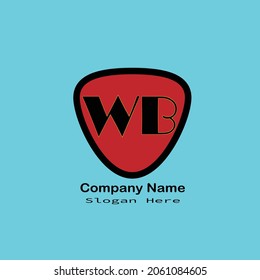 Wb letter logo on light blue background.