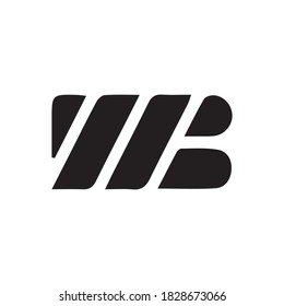 WB Letter logo in white background.