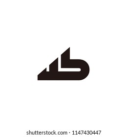 wb letter vector logo