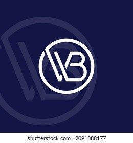 wb logo design simple modern simetris