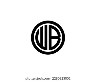 WB Logo design vector template