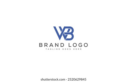 WB logo design vector template design for brand