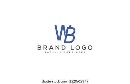 WB logo design vector template design for brand