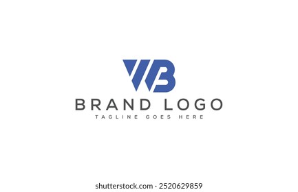 WB logo design vector template design for brand