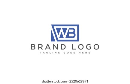 WB logo design vector template design for brand
