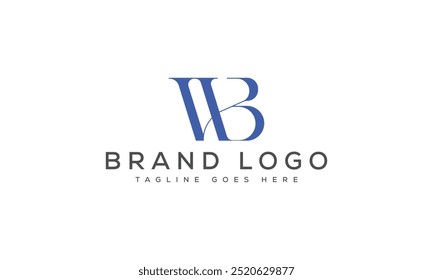 WB logo design vector template design for brand