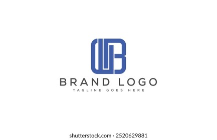 WB logo design vector template design for brand
