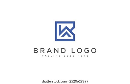 WB logo design vector template design for brand