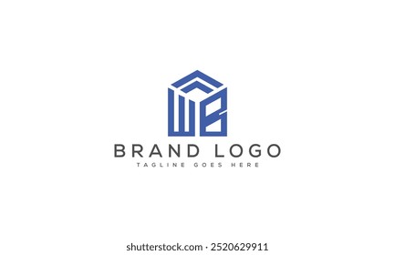 Diseño de Plantilla de Vector de diseño de logotipo WB para marca