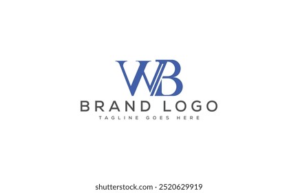 WB logo design vector template design for brand