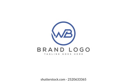 WB logo design vector template design for brand