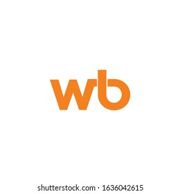 WB Logo Simple Templates and Vector