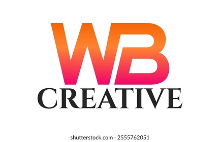  wb logo, wb vector, elegant logo, wb initial, abstract, vector, business, design, company, concept, 