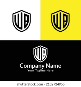 WB Security Letter Logo-wb letter logo design