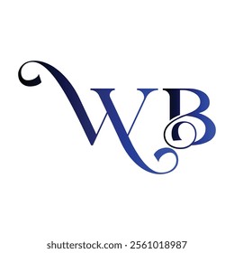 wb simple alphabet art vector icon negative space logo design for your business