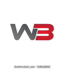 WB W3 company group linked letter logo