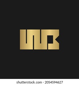 wb,bw initial based alphabet icon logo design