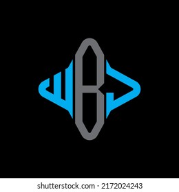 WBJ letter logo creative design with vector graphic