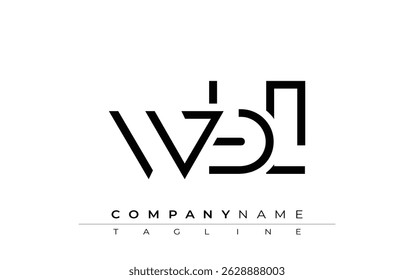 WBL abstract letter design. Modern Business Logo Design With Abstract Typography and Contemporary Style