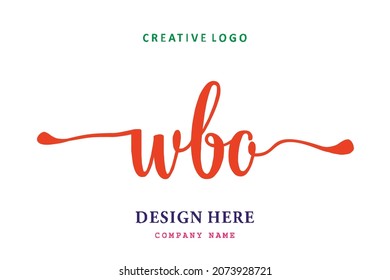 WBO lettering logo is simple, easy to understand and authoritative