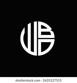WBO logo WBO icon WBO monogram WBO letter minimalist Circle flat Unique modern abstract logo design.
