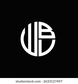 WBV-Logo WBV-Icon WBV-Monogramm WBV-Buchstabe minimalistisch Circle flach Einzigartiges modernes abstraktes Logo-Design.

