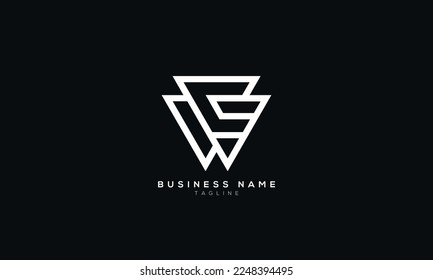 WC, CW, AA, AE, EA, AM, MA, Abstract initial monogram letter alphabet logo design