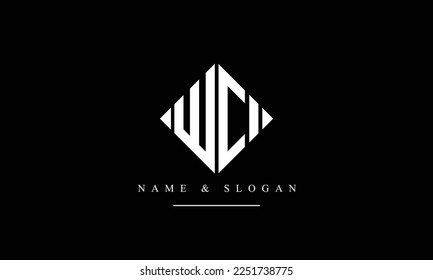 WC, CW, W, C abstract letters logo monogram