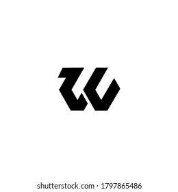 WC CW W C logo design template elements
