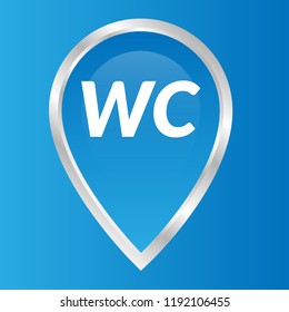 WC here and map pointer