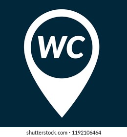 WC here and map pointer