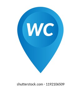 WC here and map pointer