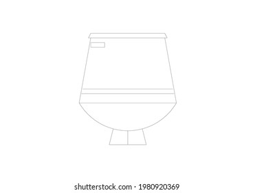WC house vector design image
