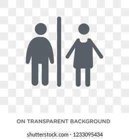 Wc icon. Wc design concept from  collection. Simple element vector illustration on transparent background.