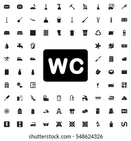 WC icon illustration isolated vector sign symbol