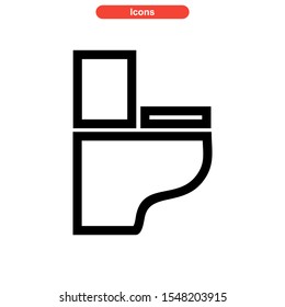 wc icon isolated sign symbol vector illustration - high quality black style vector icons
