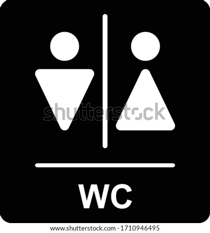 wc icon isolated vector illustration