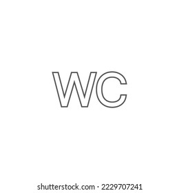 WC Icon, Male and Female Restroom Icon, Toilet Icon Vector Illustration Eps10