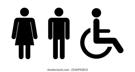 Wc icon symbol simple design