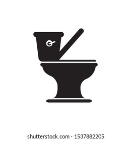 wc icon toilet or restroom logo design. vector illustration