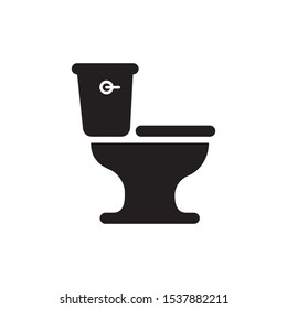 wc icon toilet or restroom logo design. vector illustration