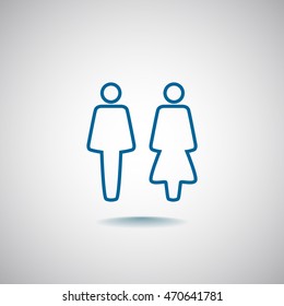  WC Icon Vector.