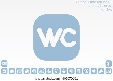 WC icon vector