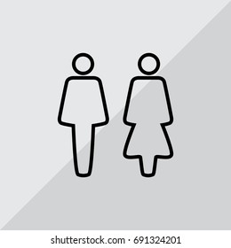  WC Icon Vector.